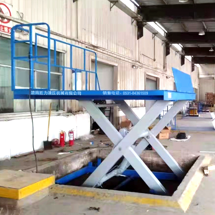 5臺(tái)(tái)固定剪叉升降平臺(tái)(tái)安裝完畢！